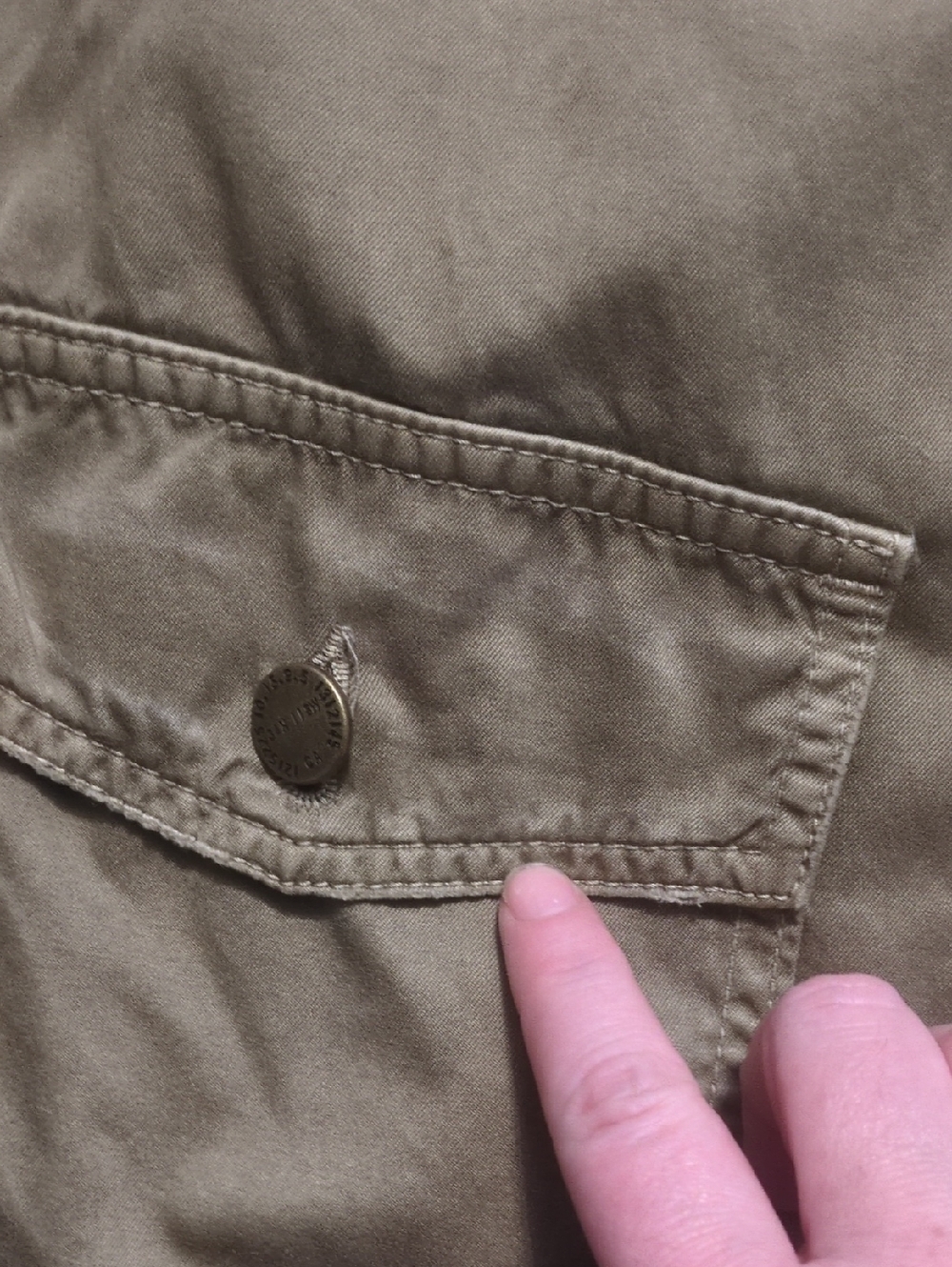 Current/Elliott The Commander Jacket In Army Green Size 1 - Picture 2 of 6